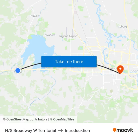 N/S Broadway W Territorial to Introducktion map