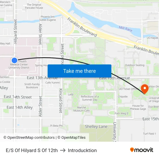 E/S Of Hilyard S Of 12th to Introducktion map