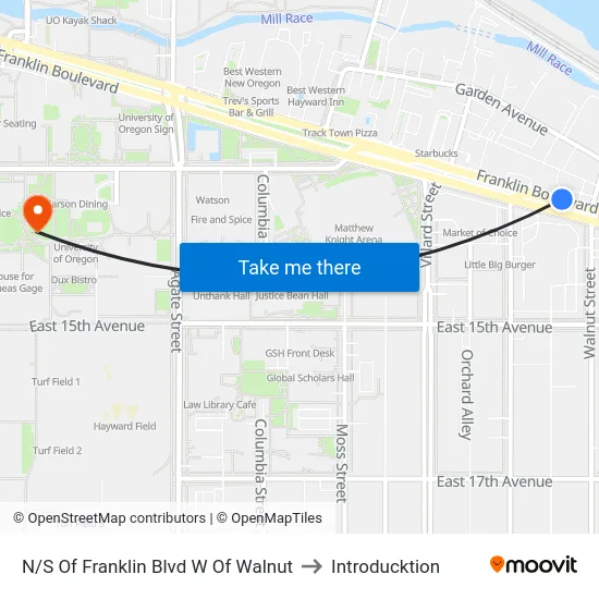 N/S Of Franklin Blvd W Of Walnut to Introducktion map