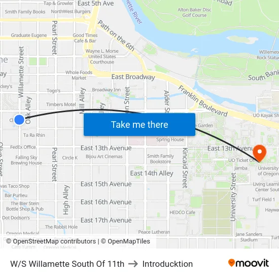 W/S Willamette South Of 11th to Introducktion map