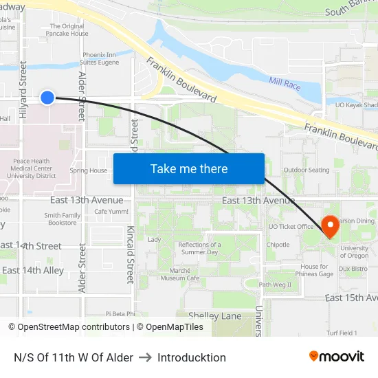 N/S Of 11th W Of Alder to Introducktion map