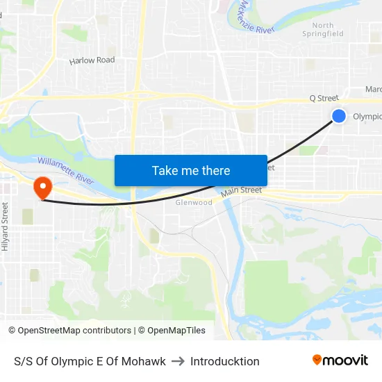 S/S Of Olympic E Of Mohawk to Introducktion map