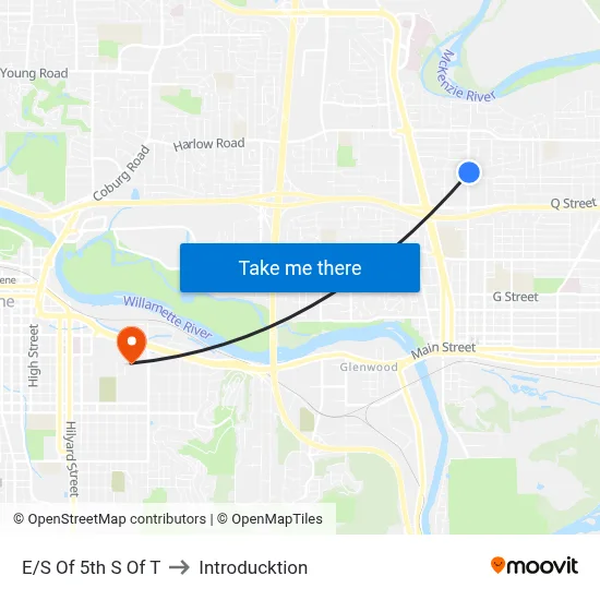 E/S Of 5th S Of T to Introducktion map