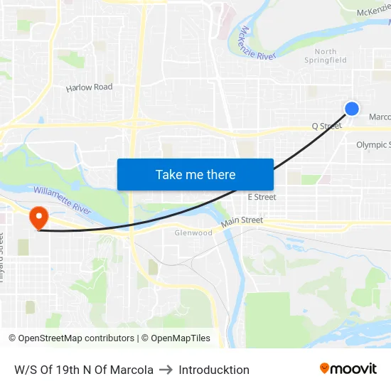 W/S Of 19th N Of Marcola to Introducktion map