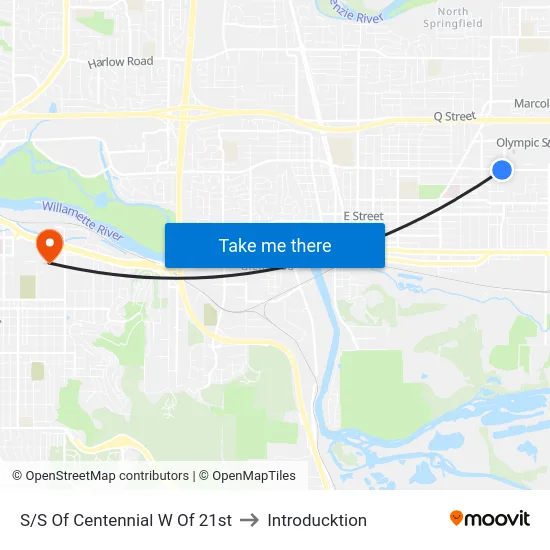 S/S Of Centennial W Of 21st to Introducktion map
