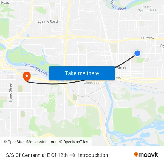 S/S Of Centennial E Of 12th to Introducktion map