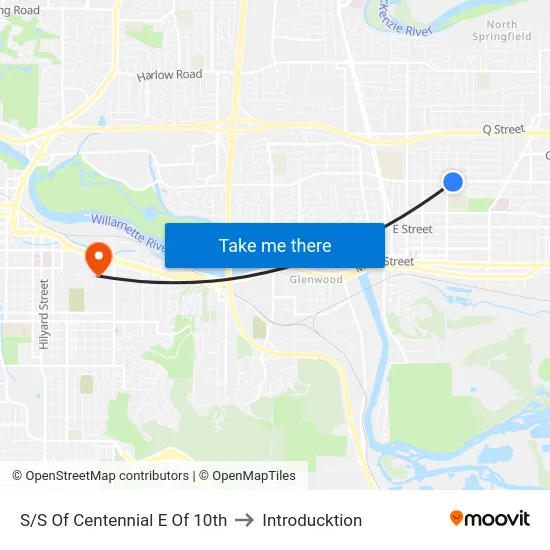 S/S Of Centennial E Of 10th to Introducktion map
