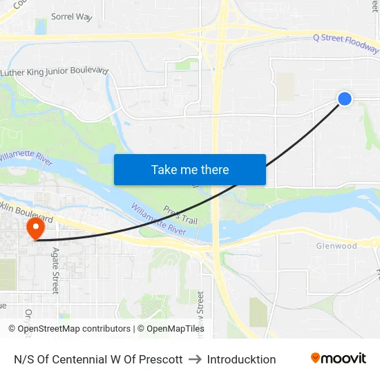 N/S Of Centennial W Of Prescott to Introducktion map