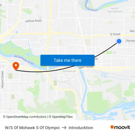 W/S Of Mohawk S Of Olympic to Introducktion map
