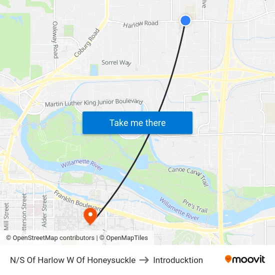 N/S Of Harlow W Of Honeysuckle to Introducktion map