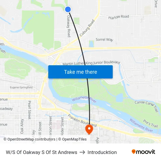 W/S Of Oakway S Of St Andrews to Introducktion map