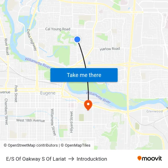 E/S Of Oakway S Of Lariat to Introducktion map