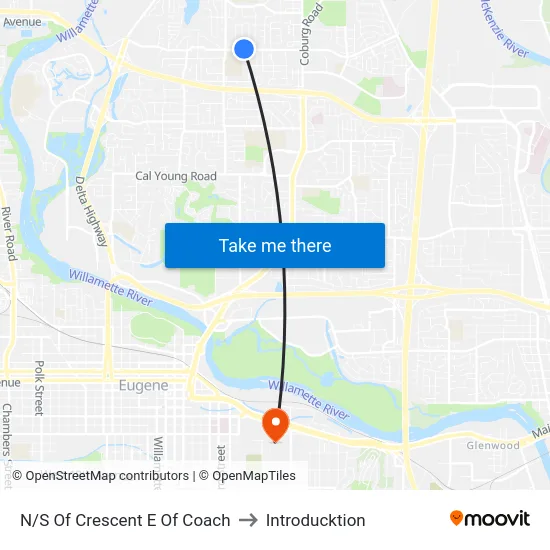 N/S Of Crescent E Of Coach to Introducktion map