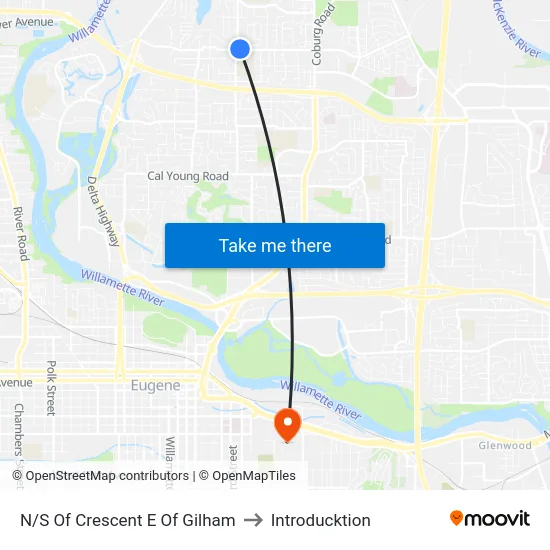 N/S Of Crescent E Of Gilham to Introducktion map
