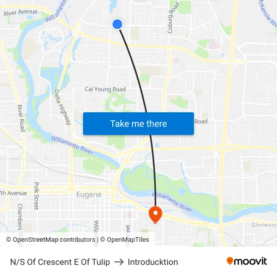 N/S Of Crescent E Of Tulip to Introducktion map