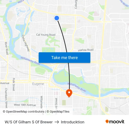 W/S Of Gilham S Of Brewer to Introducktion map