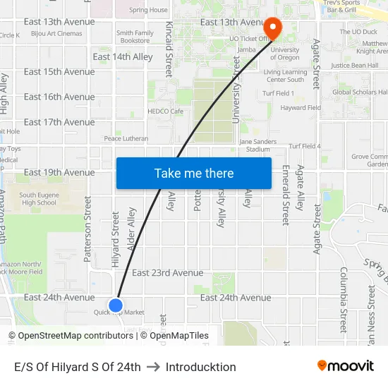 E/S Of Hilyard S Of 24th to Introducktion map