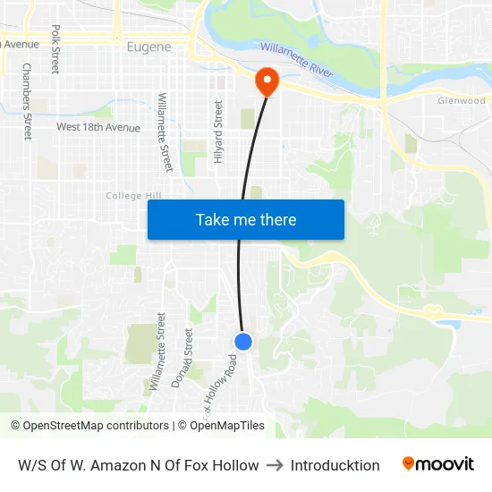W/S Of W. Amazon N Of Fox Hollow to Introducktion map