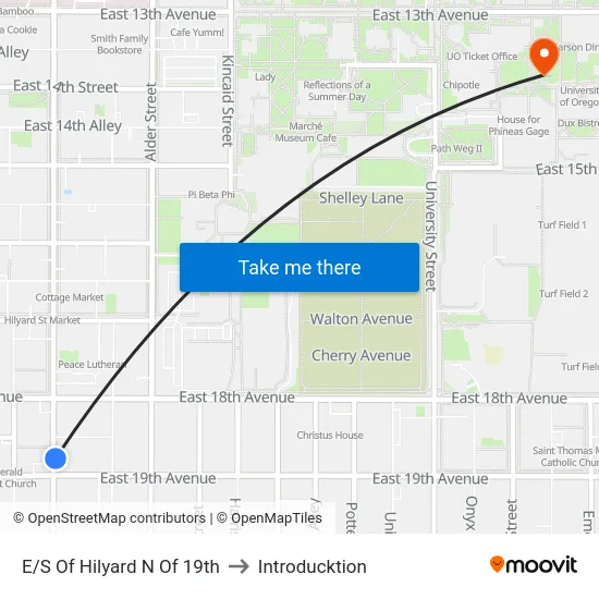 E/S Of Hilyard N Of 19th to Introducktion map