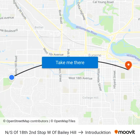 N/S Of 18th 2nd Stop W Of Bailey Hill to Introducktion map