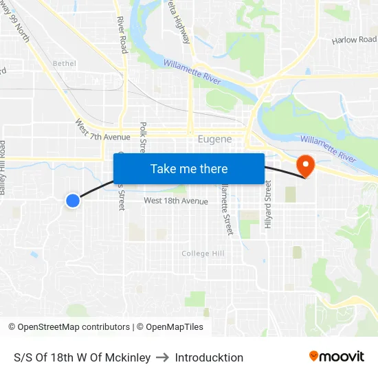 S/S Of 18th W Of Mckinley to Introducktion map