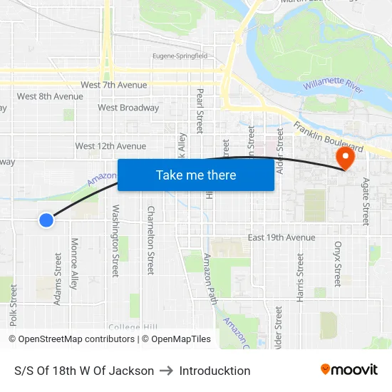 S/S Of 18th W Of Jackson to Introducktion map