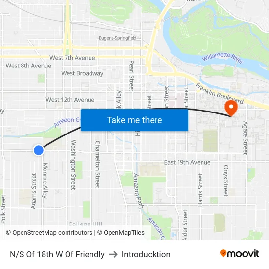 N/S Of 18th W Of Friendly to Introducktion map