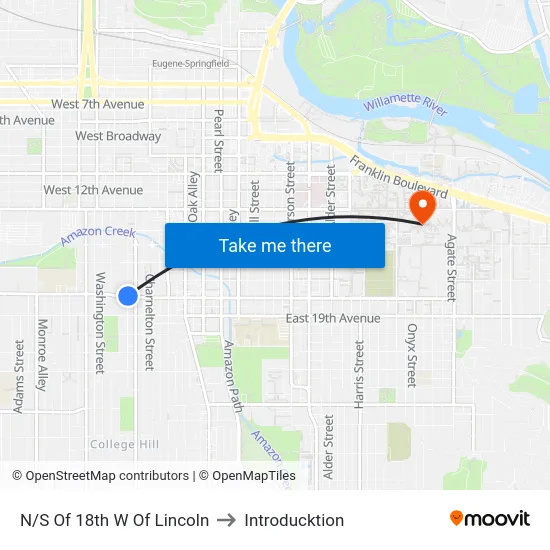 N/S Of 18th W Of Lincoln to Introducktion map