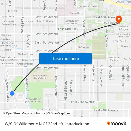 W/S Of Willamette N Of 22nd to Introducktion map