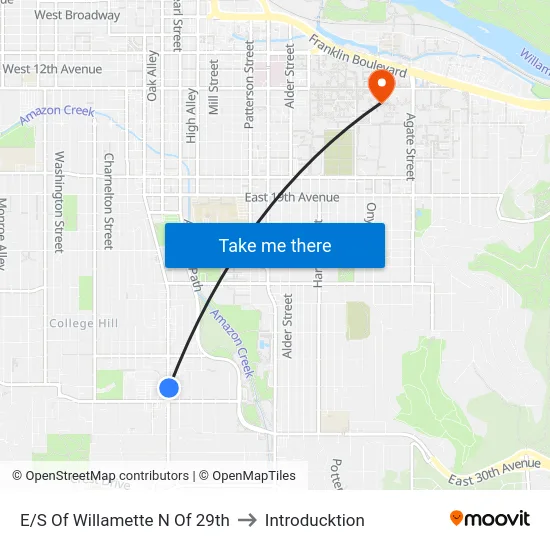E/S Of Willamette N Of 29th to Introducktion map