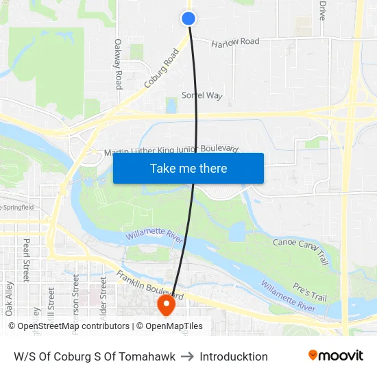W/S Of Coburg S Of Tomahawk to Introducktion map