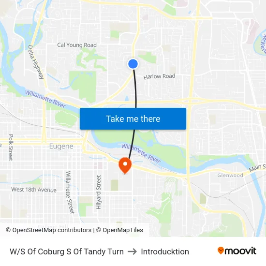 W/S Of Coburg S Of Tandy Turn to Introducktion map