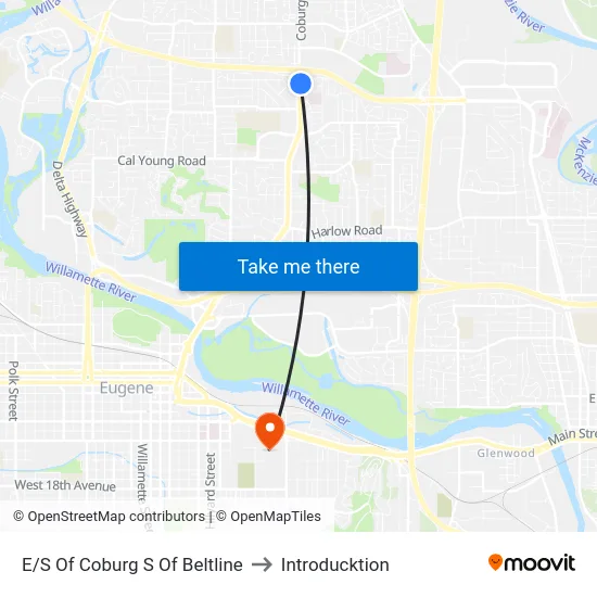 E/S Of Coburg S Of Beltline to Introducktion map