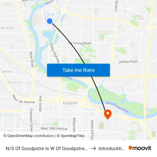 N/S Of Goodpstre Is W Of Goodpstre Lp to Introducktion map
