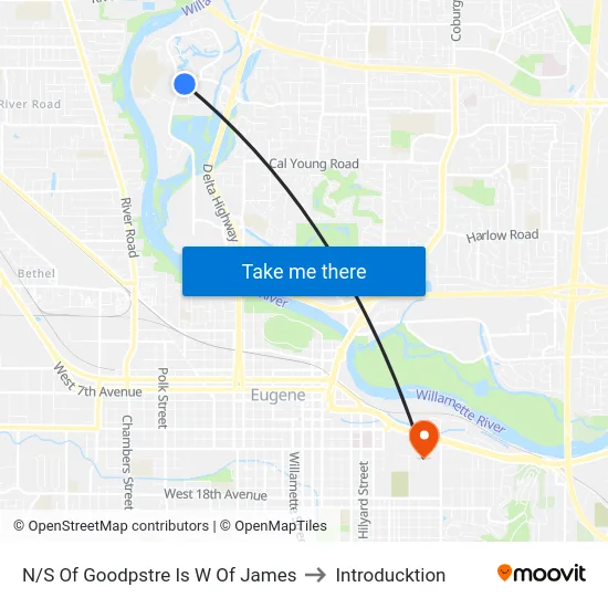 N/S Of Goodpstre Is W Of James to Introducktion map