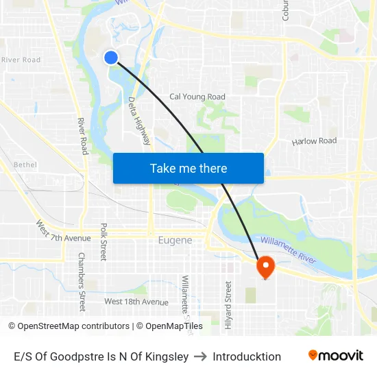 E/S Of Goodpstre Is N Of Kingsley to Introducktion map