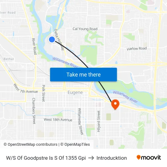 W/S Of Goodpstre Is S Of 1355 Gpi to Introducktion map