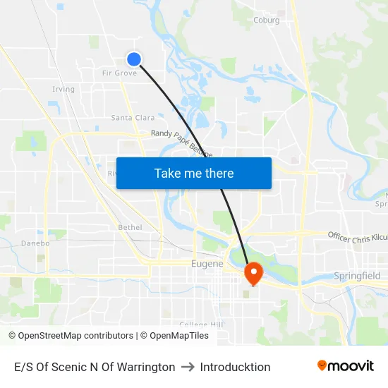 E/S Of Scenic N Of Warrington to Introducktion map