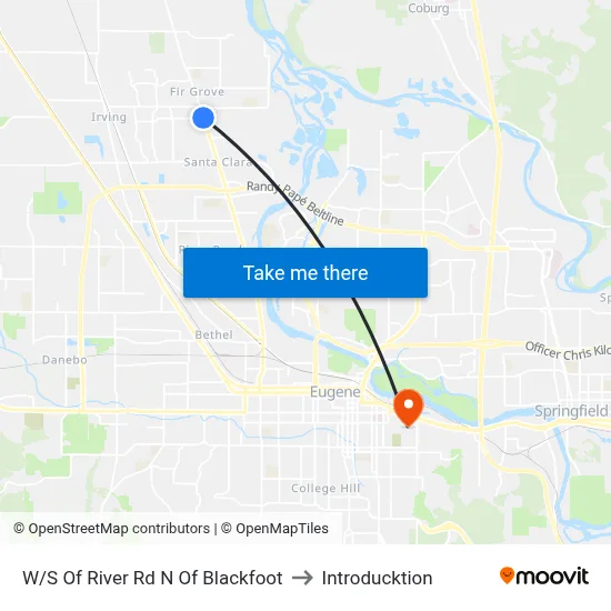 W/S Of River Rd N Of Blackfoot to Introducktion map