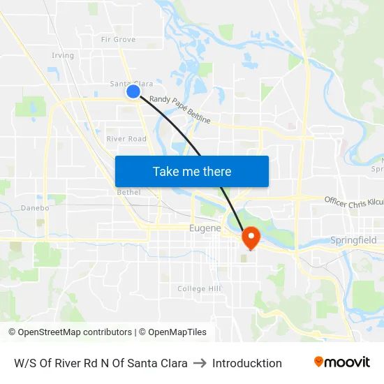 W/S Of River Rd N Of Santa Clara to Introducktion map