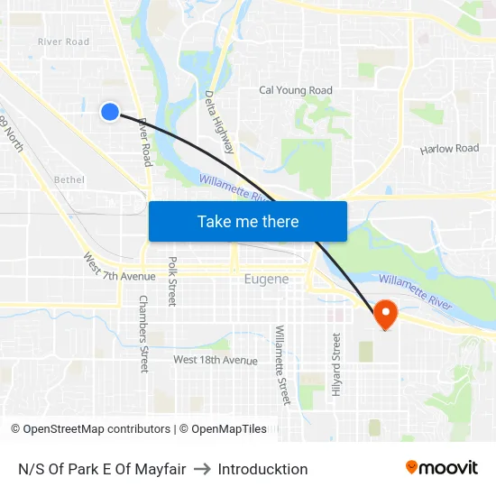 N/S Of Park E Of Mayfair to Introducktion map