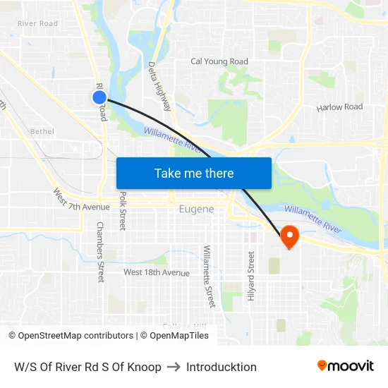 W/S Of River Rd S Of Knoop to Introducktion map