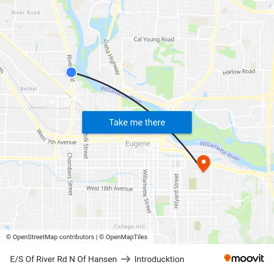 E/S Of River Rd N Of Hansen to Introducktion map