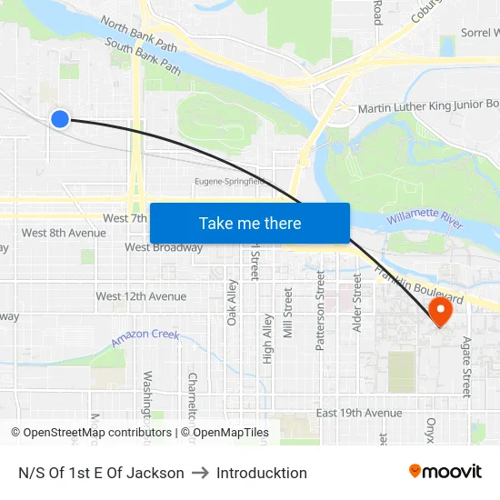 N/S Of 1st E Of Jackson to Introducktion map