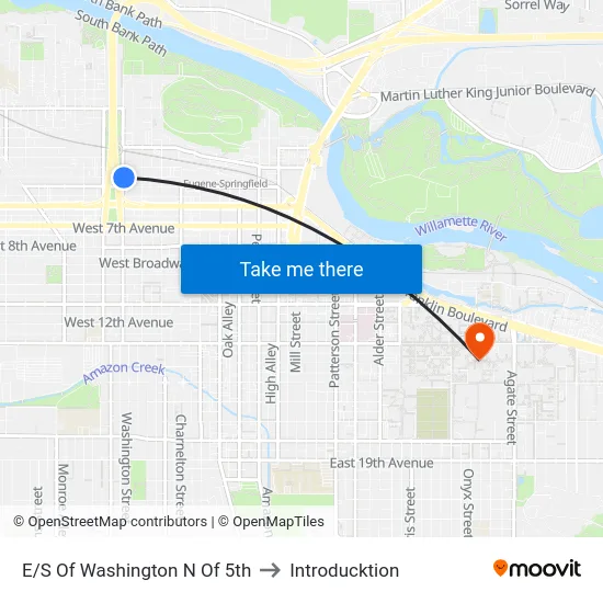 E/S Of Washington N Of 5th to Introducktion map