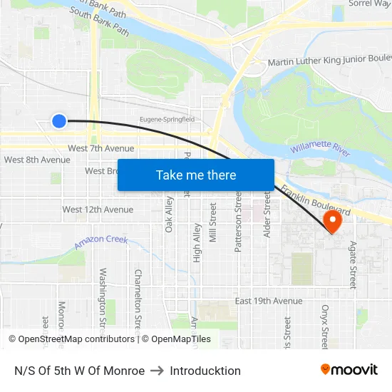 N/S Of 5th W Of Monroe to Introducktion map