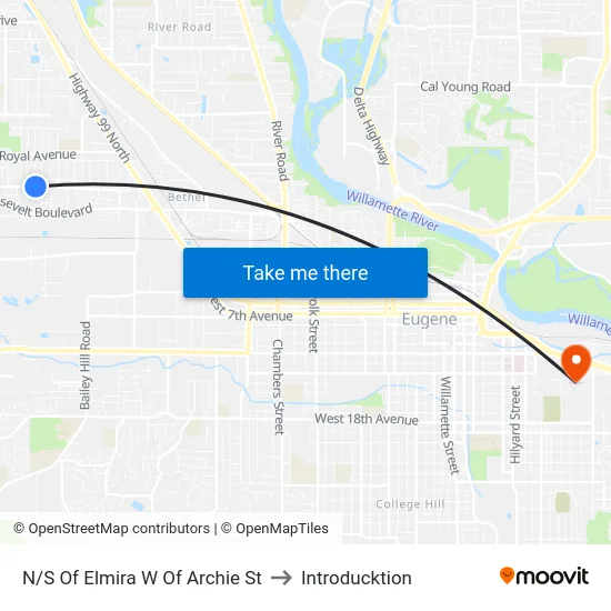 N/S Of Elmira W Of Archie St to Introducktion map