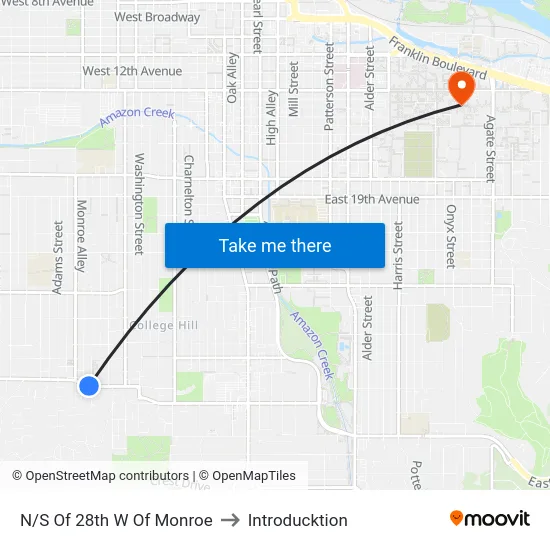 N/S Of 28th W Of Monroe to Introducktion map