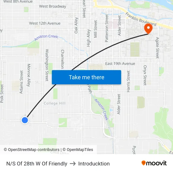 N/S Of 28th W Of Friendly to Introducktion map