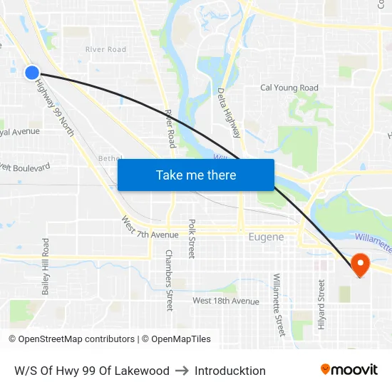 W/S Of Hwy 99 Of Lakewood to Introducktion map
